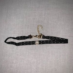 Black choker necklace